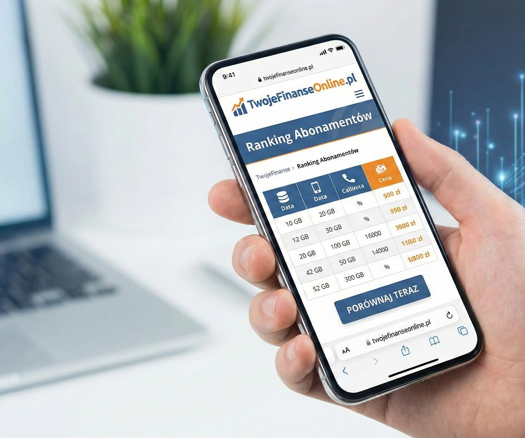 Smartfon z rankingiem TwojeFinanseOnline.pl
